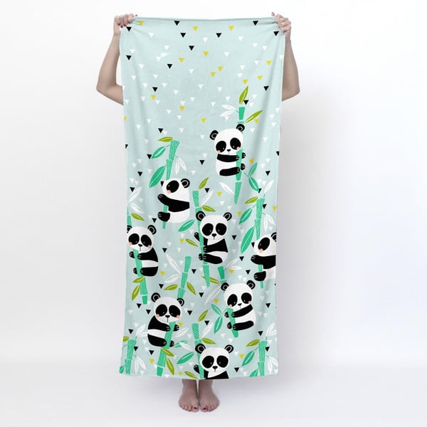 Prosop  pentru copii verde deschis 150x70 cm Panda – Moshi Moshi-image-2