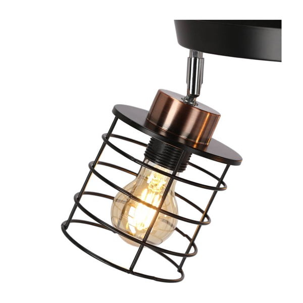 Plafonieră neagră din metal Glob – Candellux Lighting-image-3