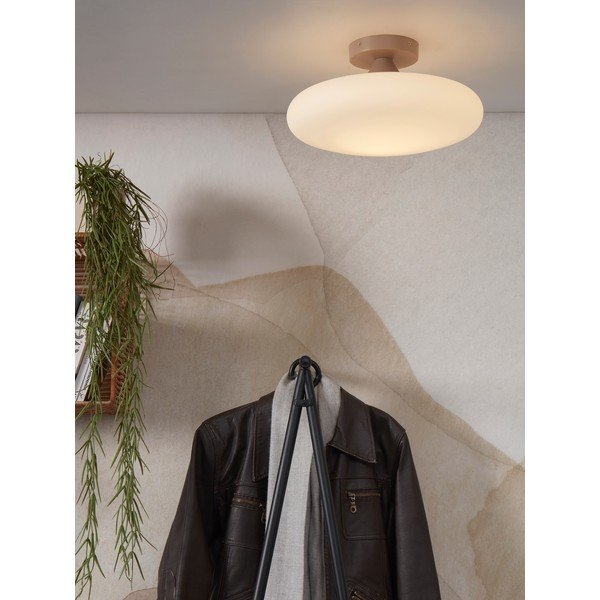 Plafonieră crem cu abajur din sticlă ø 34 cm Sapporo – it's about RoMi-image-1