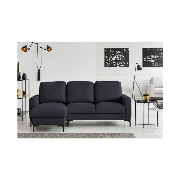Canapea pe colț Cosmopolitan design Atlanta, pe partea stângă, gri închis-image-3