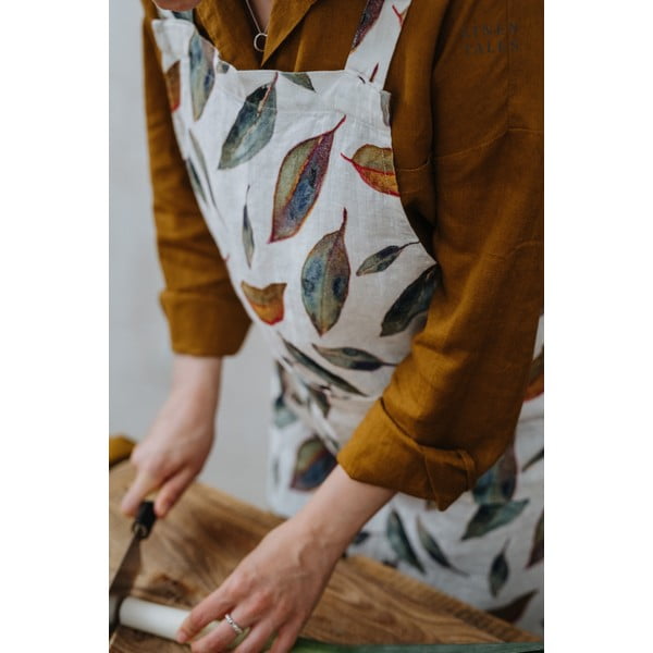 Șorț din in Golden Fall – Linen Tales-image-1