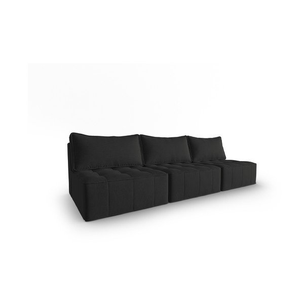 Canapea neagră 240 cm Mike – Micadoni Home-image-1