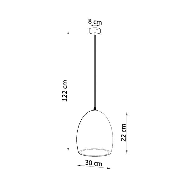 Lustră albă cu abajur din ceramică ø 30 cm Fonsie – Sollux-image-4
