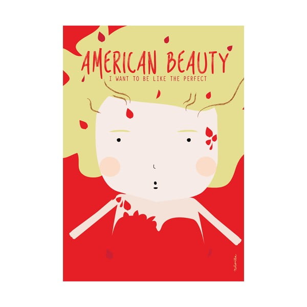Poster NiñaSilla American Beauty, 21 x 42 cm