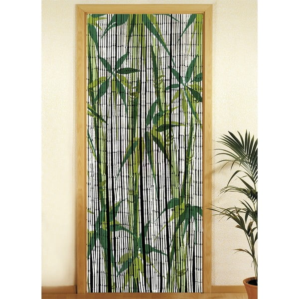 Perdea de ușă din bambus verde 200x90 cm Bamboo - Maximex-image-1