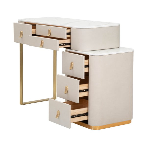 Masă consolă bej-auriu 40x120 cm Beauty – Mauro Ferretti-image-2