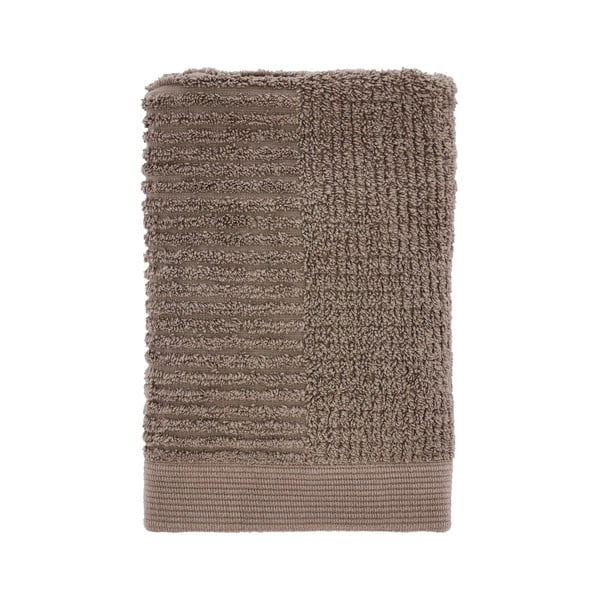 Prosop taupe din bumbac din frotir 50x70 cm Classic – Zone