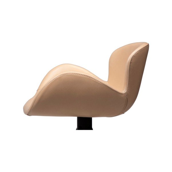 Scaun bar din piele ecologică DAN–FORM Denmark Gaia, înălțime 98 cm, maro deschis-image-3