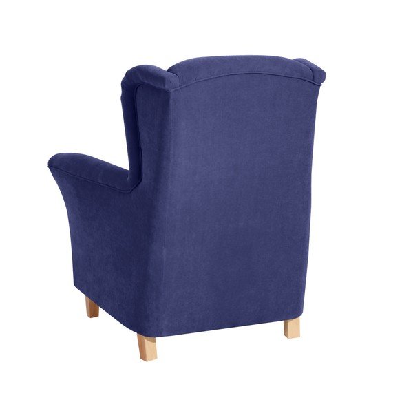 Fotoliu Max Winzer  Agnetha Velvet, albastru-image-1