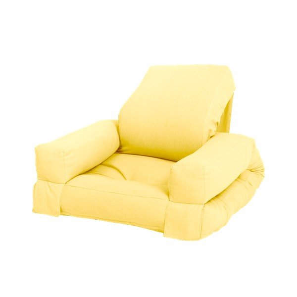 Fotoliu de relaxare pentru copii galben Mini Hippo - Karup Design-image-3