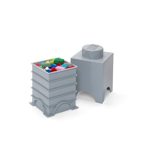 Cutie depozitare LEGO® Cuboid, gri-image-2