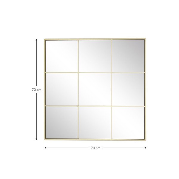 Oglindă de perete cu ramă metalică aurie Westwing Collection Clarita, 70 x 70 cm-image-4