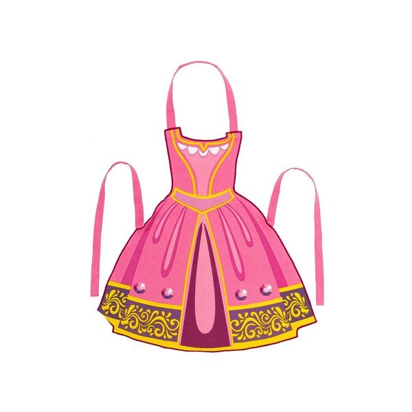 Șorț de bucătărie pentru copii din bumbac reciclat Princess - Tiseco Home Studio