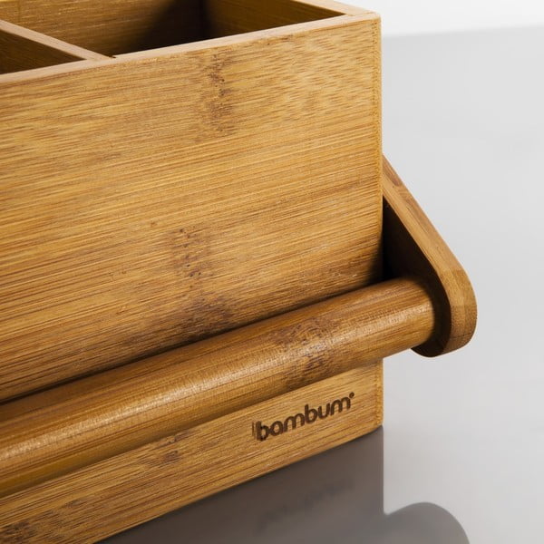 Suport din bambus pentru tacâmuri Bambum Tetra-image-1