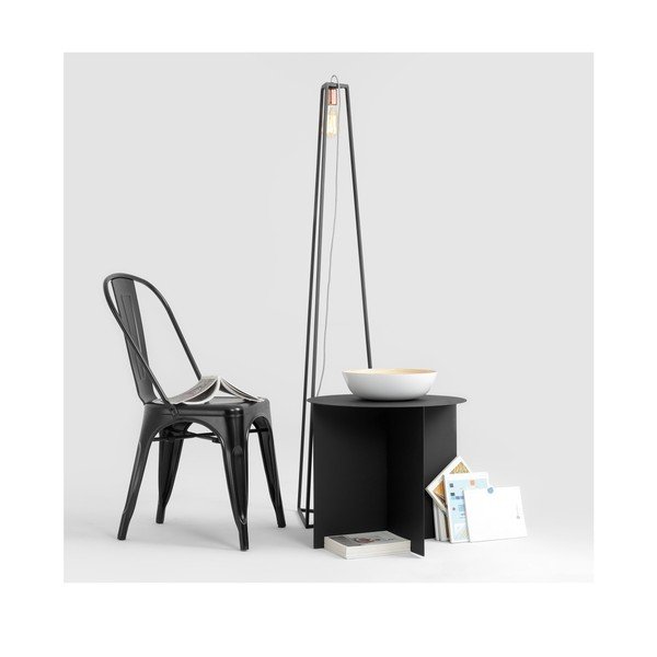 Măsuță de cafea Custom Form Oli, ⌀ 50 cm, negru-image-1