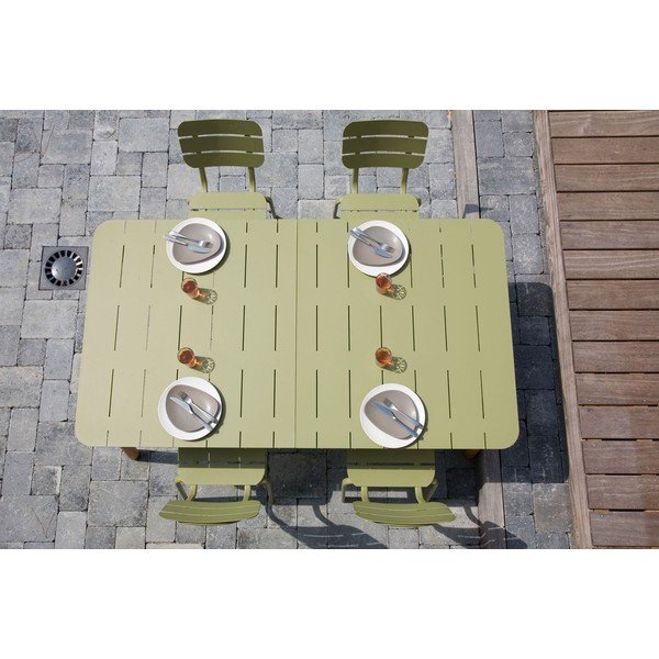 Set mobilier metalic de grădină Ezeis Alicante, verde olive-image-2