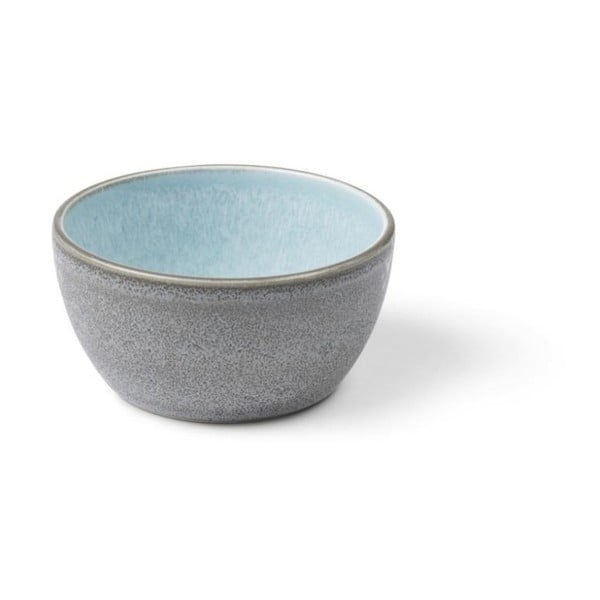 Bol din ceramică și glazură interioară albastru deschis Bitz Mensa, diametru 10 cm, gri-image-1