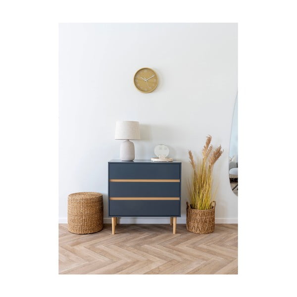 Taburet în culoare naturală cu tapițerie din tricotat Rivera – House Nordic-image-2