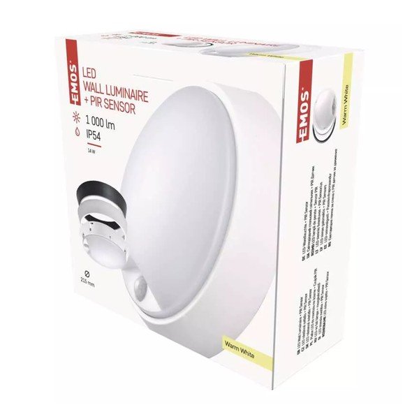 Plafonieră negru-mat LED cu senzor de mișcare Zuri – EMOS-image-1