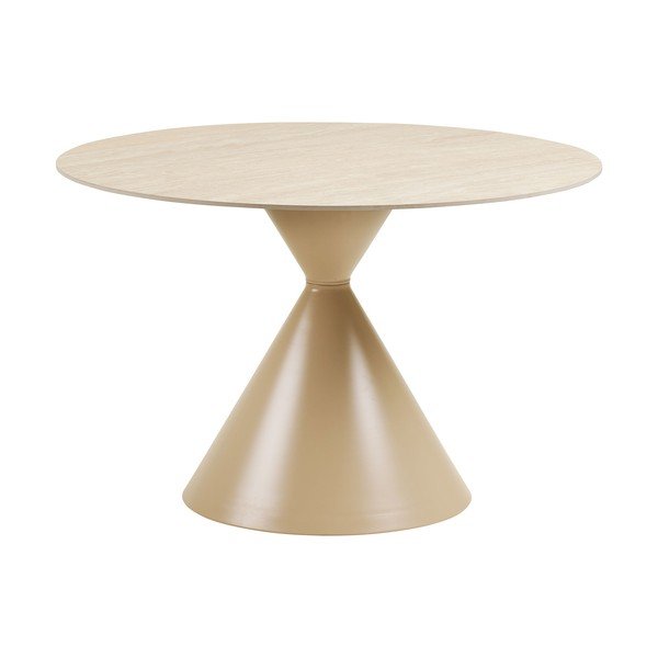 Masă de dining rotundă cu blat ceramic ø 120 cm Annecy – House Nordic-image-2