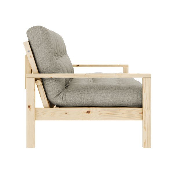 Canapea bej extensibilă cu tapițerie din in 205 cm Knob – Karup Design-image-4