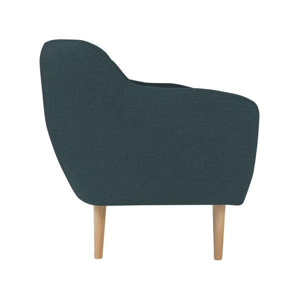 Canapea cu 2 locuri și picioare de culoare deschisă Mazzini Sofas Sicile, albastru închis-image-4