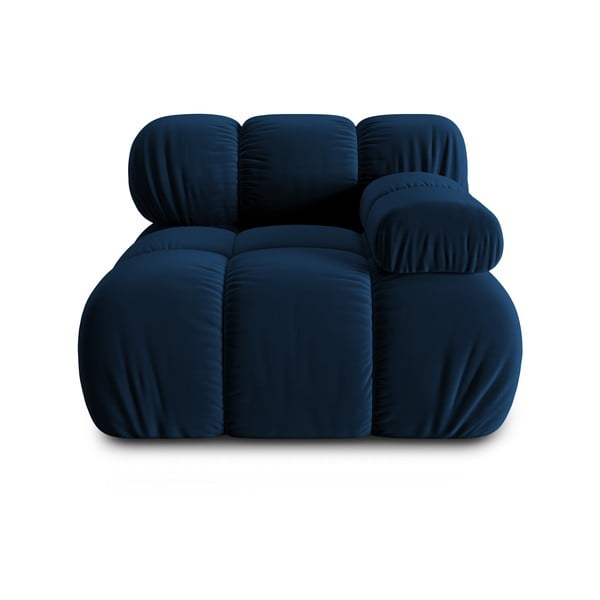 Modul pentru canapea albastru cu tapițerie din catifea (colț dreapta) Bellis – Micadoni Home