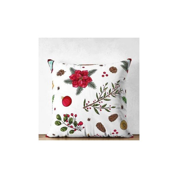 Față de pernă 43x43 cm  cu model de Crăciun Merry Christmas – Mila Home-image-2