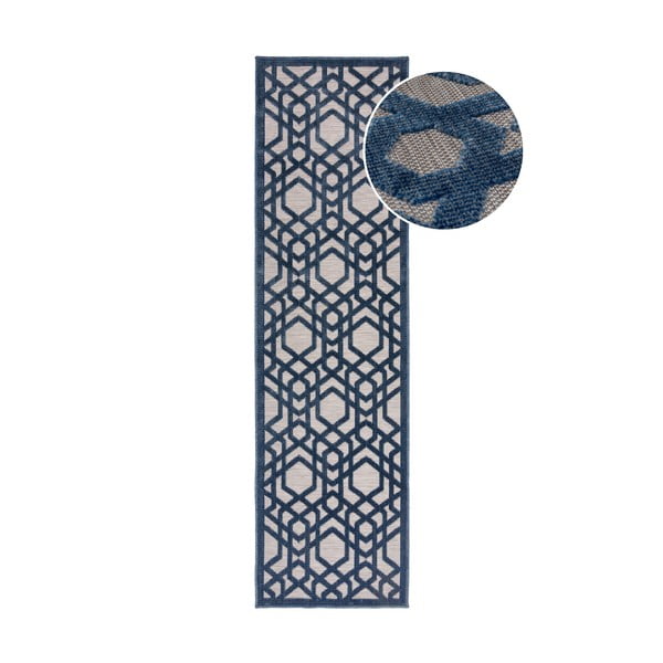 Covor de exterior albastru 230x66 cm Oro - Flair Rugs