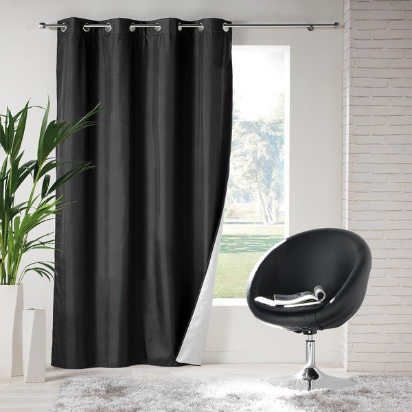 Draperie neagră termoizolantă 140x260 cm Icemount – douceur d'intérieur-image-1