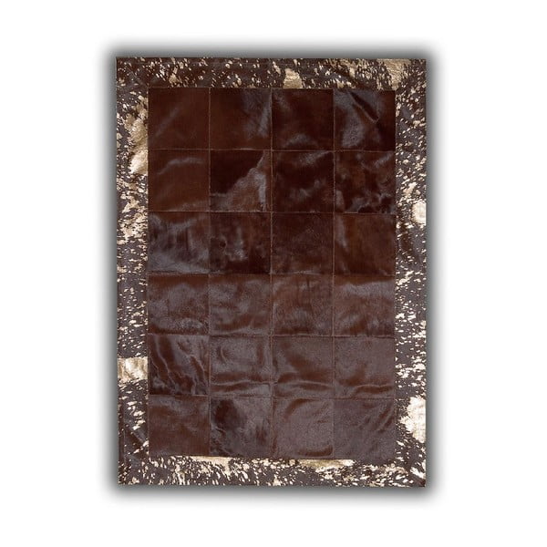 Covor din piele Acid Bronze, 140x200 cm