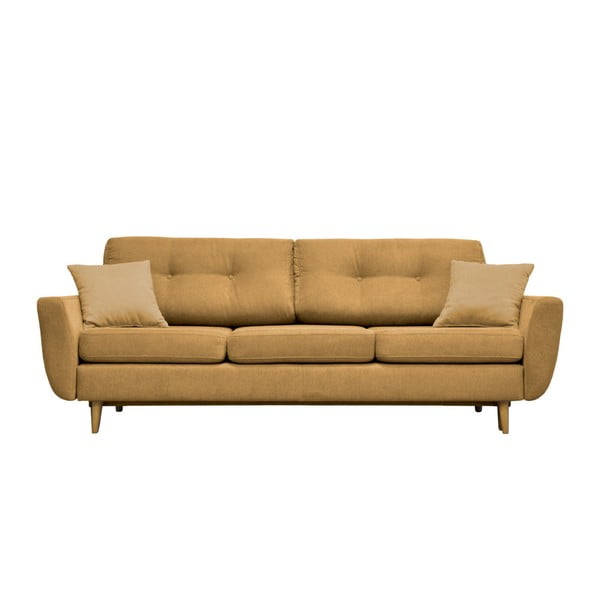 Canapea extensibilă Mazzini Sofas Rose, galben