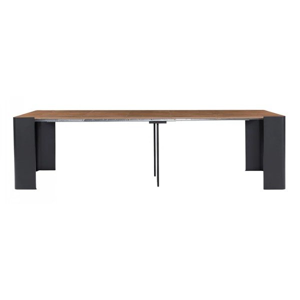 Masă consolă neagră/în culoare naturală 50x110 cm Albane – Bobochic Paris-image-2