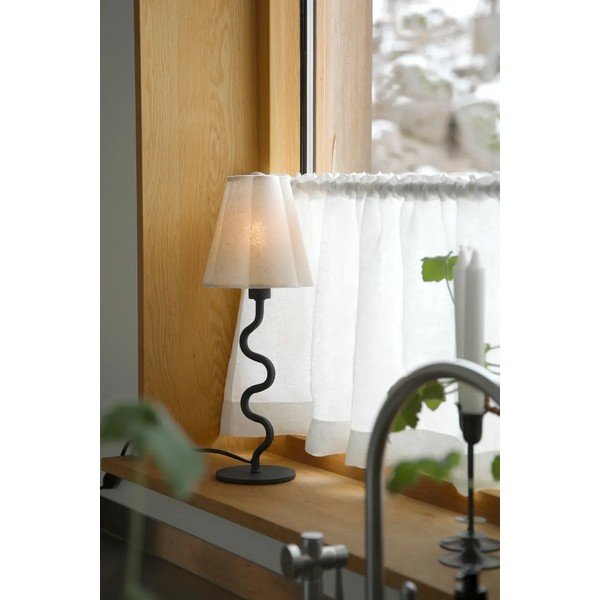 Veioză bej din metal cu abajur textil (înălțime 41 cm) Veya – Markslöjd-image-2