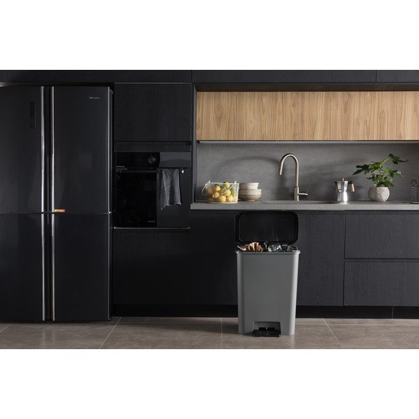 Coș cu pedală din plastic pentru sortare deșeuri  23+23 l Compatta - Curver-image-1