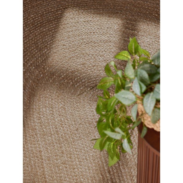Covor în culoare naturală închisă reversibil/țesut manual din iută 160x230 cm Braided – Hanse Home-image-2