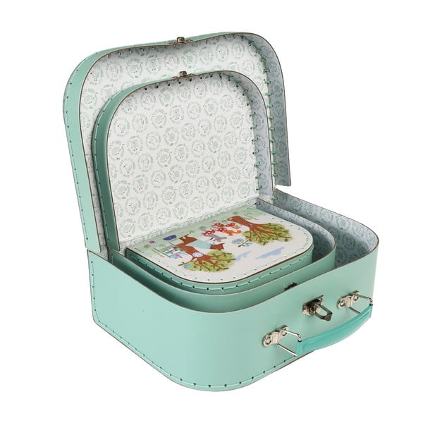 Organizatoare de jucării pentru copii 3 buc. din carton 21x28x8 cm Woodland Friends – Rex London-image-4