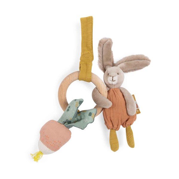 Jucărie cu inel pentru dentiție Rabbit - Moulin Roty