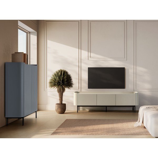 Dulap albastru prăfuit 100x140x40 cm Willa – MOME-image-1