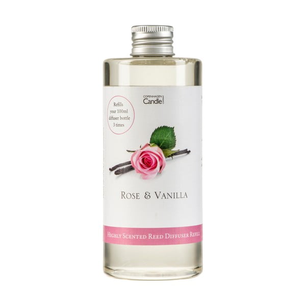 Rezervă difuzor parfum Copenhagen Candles Rose&Vanilla, 300 ml