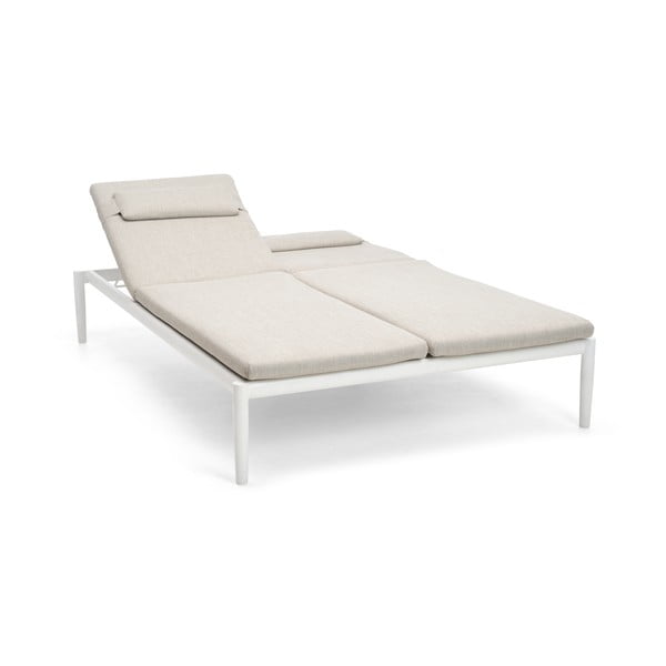 Șezlong de grădină crem din metal Switch – Diphano-image-2