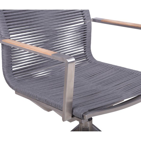 Scaun de grădină gri din metal Rubiera – Garden Pleasure-image-4