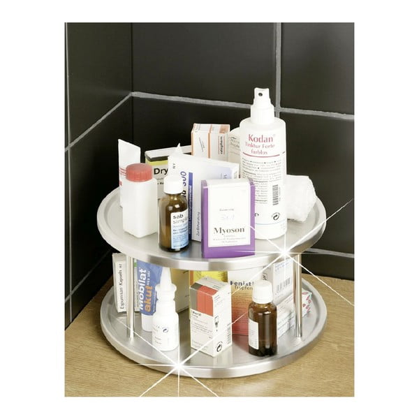 Platou rotitor din oțel inoxidabil Wenko Turn Duo, ø 26,5 cm-image-2