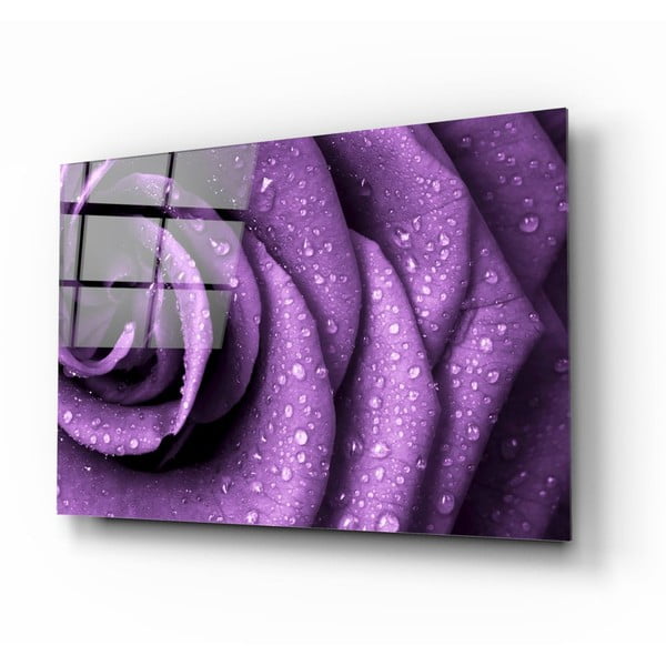 Tablou din sticlă Insigne Purple Rose