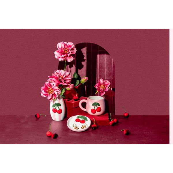 Vază din dolomită pictată manual Cherry – Sass & Belle-image-2