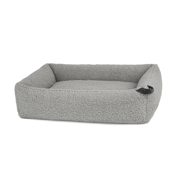 Pat  gri pentru câini din material bouclé 71x91 cm Senso Pebble M – MiaCara