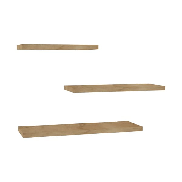 Rafturi în decor de stejar în set de 3 buc. Leila - Kalune Design-image-2