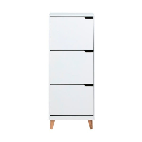 Pantofar cu 3 compartimente Actona Mitra, alb-image-1