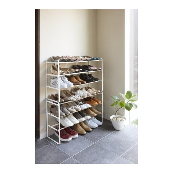 Pantofar ajustabil cu 3 etaje YAMAZAKI Maebashi, alb-image-2