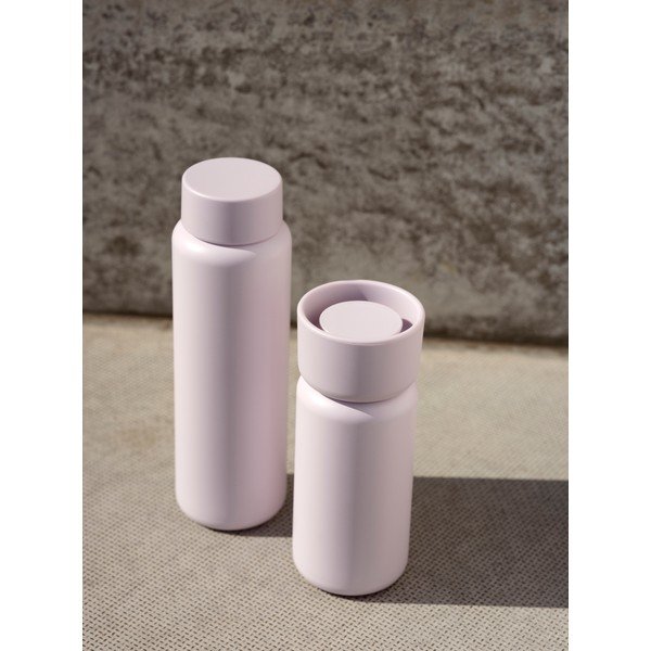 Cană termos roz-deschis din oțel inoxidabil 400 ml Singles – Zone-image-2